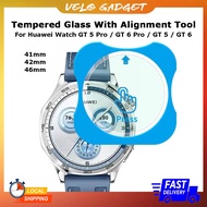 Tempered Glass With Alignment Tool For Huawei Watch GT 5 Pro / GT 6 Pro 46mm 42mm / GT 5 / GT 6 46mm