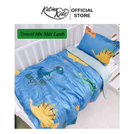 Bộ mền gối đi học vải Tencel 60s kháng khuẩn tốt và mềm mát