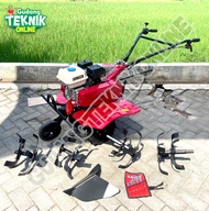Mesin Traktor Mini Cultivator MMT800I CI RED MATARI / Mesin Bajak Sawah Kebun Lahan Basah Kering Kul