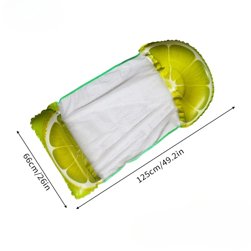 Foldable Summer Inflatable Fruits Floating Water Hammock Water Air Mattresses Bed Beach Chair Swimmi