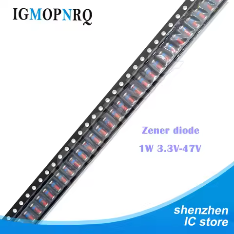 20PCS 1W 3.3V-47V 7.5V 8.2V 9.1V 12V 15V 16V 22V 24V 30V 33V 39V 43V Diode LL41 SMD Zener Diode ZM47