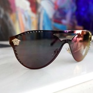 意大利Versace全新品未使用金屬幻彩太陽眼鏡 高級名牌珠寶首飾