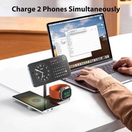 Kuxiu 3 In 1 Magnetic Wireless Charger For Iphone15/14/13/