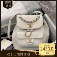 [Channel Goods] Grandma Chanel Duma Bag Backpack Channel Goods Genuine Standard Chip Chan/Grandma Ch
