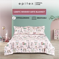 (New Arrival) Epitex Whimpsy Arte Collection 1200TC Blanket | Cute Design | Soft, Cozy & Comfortable