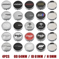 64mm ENKEI Wheel Center Cap ADVAN Emblem WORK SSR Wheel Hub Cap Wheel Cover Cap RAYS Rim Caps For VO