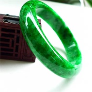 Ancient Craft Jewelry Natural Original Ecological Pattern Fine Jade Bracelet Emerald Green Bangle Ac