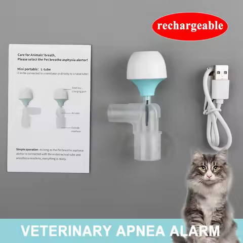 Rechargeable Veterinary Respiratory Apnoea Alarm Monitor Breathing Choking Alarm Monitor
