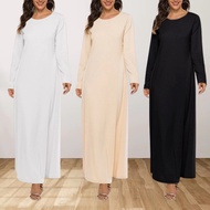 READY STOCK Inner Jubah Abaya / Long Inner / Kaftan / Muslimah Long Inner Dress Super Soft & Cooling