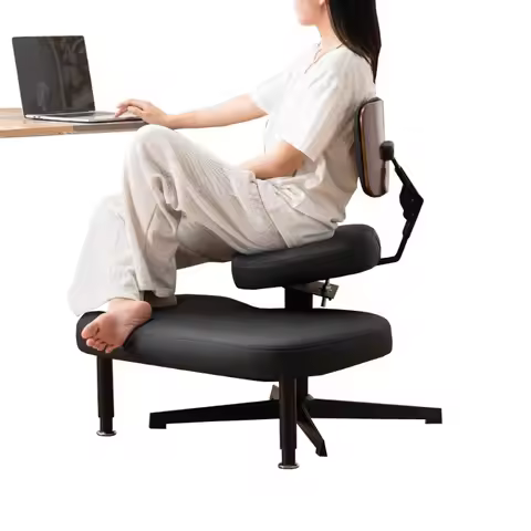 Cross-legged chair adjustable kneeling chair with backrest upright chair lifting meditation yoga cha