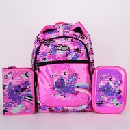 ⭐⭐Australia smiggle Elementary School Students Pink Space Cat Schoolbag Children Girls Reduce Burden Princess Backpack