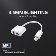 Aux 3.5mm Music Call Bluetooth Audio Earphone Charger Adapter Converter For 8pin Phone 7 8 X XR XS 1