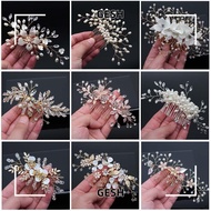 GESH Bridal Hair Comb Jewelry Crystal Peals Hair Accessories Hair Ornaments