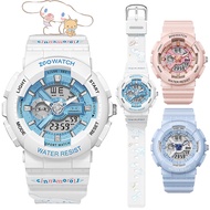 Sanrio Kids Smart Digital Wrist Sports Watch for Ladies Women Watch Waterproof Water Proof Hello Kitty Cinnamoroll Original Bracelet Watch with Alarm Clock