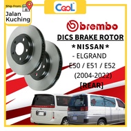 Brembo Rotor Nissan Elgrand E50 / E51 / E52 (2004-2022) Rear Disc Brake Rotor