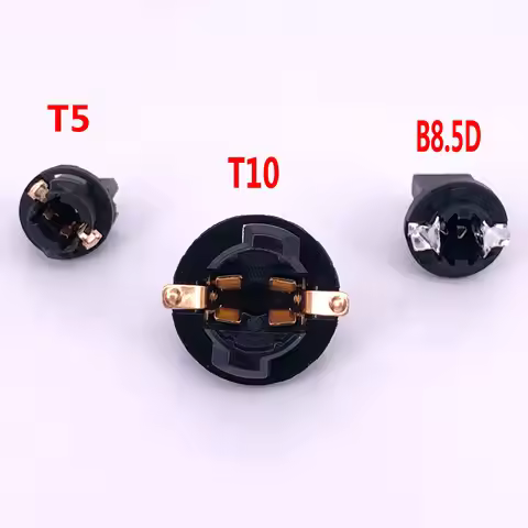 100Pcs T10-S1 T10-V2 T5-S1 T5-V2 T6.5-V2 T10-V3 B8.3D B8.4D B8.5D Car Light Socket Twist Lock Wedge 