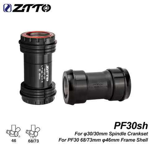ZTTO PF30sh Press Fit Bottom Bracket MTB Road Bike PF30 30 Adapter Central Movement 68/73 46mm Frame