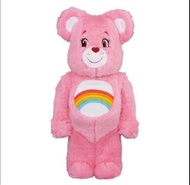 現貨Be@rbrick Cheer Bear Costume Ver. 彩虹熊 400％ 粉色毛絨