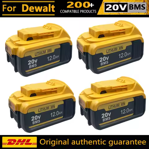 Original 20V for DeWalt battery 6Ah/12Ah replaceable DCB200 DCF860 Dcd796 DCG406 DCF880 DCF512 DCD80