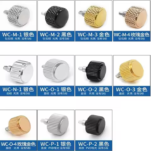 For Seiko SKX007 Case SKX009 SKX013 NH35 NH36 NE15 Movement Watches Parts 8.67mm Watch Crown Stainle