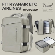 Travel Backpack Cabin Bag 40x20x25 Ryanair Flight Backpack Carry On, Expandable Anti-Theft Laptop Ba