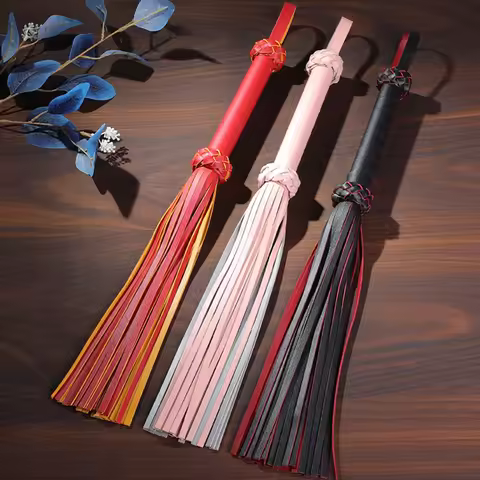 63CM Horse Supply Premium Suede Flogger for Horse Training Crop Whip PU Leather Costume Horse Whip w