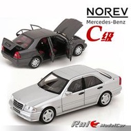 汽車模型 原廠模型 合金模型車預1:18諾威爾梅賽德斯奔馳C36 W202 AMG 1993 MOPF 1997汽車模型