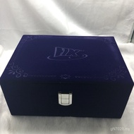 Pendant Jewelry Double Box Jewelry Storage Box Jewelry Box Flannel Royal Blue Packaging Set Gift Box