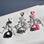 Headphone keychain beads comic theme keychain/ keychain beads