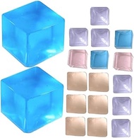 Toyvian 18pcs Jelly Vent Artifact Soft Squishy Toys Artificial Ice Cubes Ice Block Squeeze Toys Ice Cube Squishy Toys Decompression Toy Childrens Toys Stress Toy Student Elastic Gift Pvc