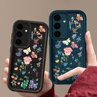 Small Flowers Silicone Case For Samsung Galaxy A55 A16 A15 A14 A54 A35 A25 A34 A53 A52 5G A06 A05 A0