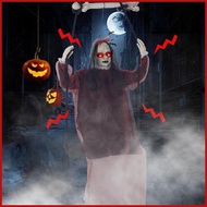 Halloween Decorations Outdoor Swinging Ghost Decorations Spooky Horror Props with Light Sound Access