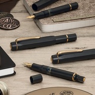 德國KAWECO AL SPORT系列PISTON活塞式鋼筆標準版 黑 (含墨水瓶)