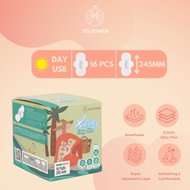 16Pcs Per Box JOLIEWEN X-Wing Day Use Sanitary Pad 245mm Leak Proof Barrier Ultra Thin 0.11cm Anti-B