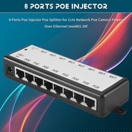 danglan-8 Ports Poe Injector Poe Splitter for Cctv Network Poe Camera Power Over Ethernet Ieee802.3A