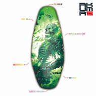 Motorcycle Seat Cover - Akuma Seat Cover - Akuma Green Skull