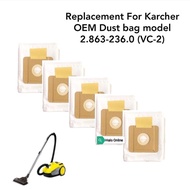 High Quality For Karche Dust bag model 2.863-236.0 (VC-2) Suitable for VC2, VC2 Premium VC2 / VC2(er