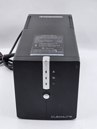 UPS เครื่องสำรองไฟมือสอง (second hand) CLEANLINE รุ่นL-1150D 1150VA/630W ฟรีพร้อมแบตเตอรี่ พร้อมใช้ง