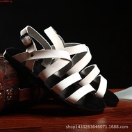 Big Size Men's Leather Gladiator Sandal Outdoor Beach Shoe Breathable Waterproof