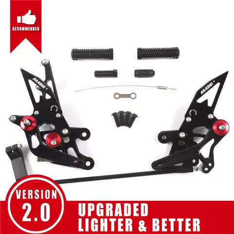 Arashi 1 Set For YAMAHA FZ8 2010 2011 2012 2013 No ABS CNC Adjustable Footrest Foot Pegs Rider Rears