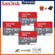 SanDisk Ultra Micro SD Card 32GB 64GB 128GB 256GB 512GB Class10 A1 เมมโมรี่การ์ด โทรศัพท์ มือถือ แท๊บเล็ต