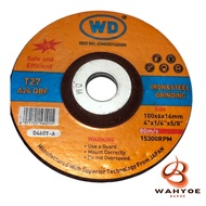 WD 100x6x16mm Polishing Grinding Stone – WD 4 Inch Grinding Wheel – New