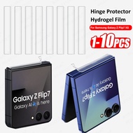1-10Pcs Soft Border Sticker For Samsung Galaxy Z Flip7 Clear Hinge Protector Hydrogel Film Samung ZF