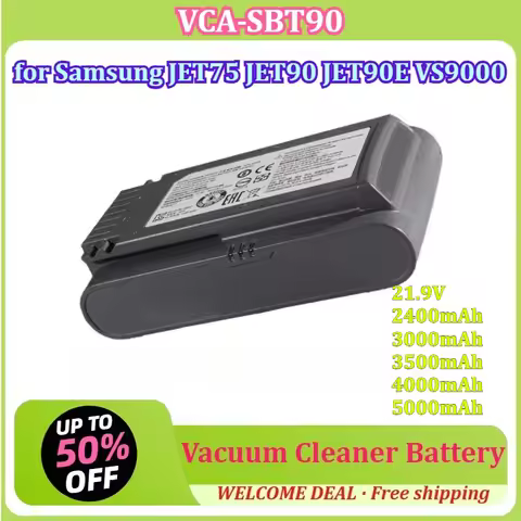 [VCA-SBT90] for Samsung JET75 JET90 JET90E VS9000 21.9V 5000mAh Handheld Vacuum Cleaner Battery Lith