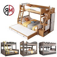 Solid Wooden Kids Bedframe/ Loft Bed / Storage Bed/Bunk Bed, Double Decker, Mother Bed