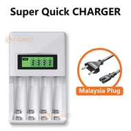 Figaro AAA / AA Battery Rechargeable Bateri Rechargeable 電池 充電器  Battery Charger 4 slot / 8 slot 1.2