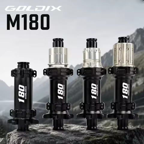 60T High Engagement Ratchet MTB Hub GOLDIX M180 XC 28H Thru Axle Disc Hub Centerlock 6-Bolt HG XD MS