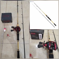 One set of bc casting tools and 10 kg drag reel handles Kiri