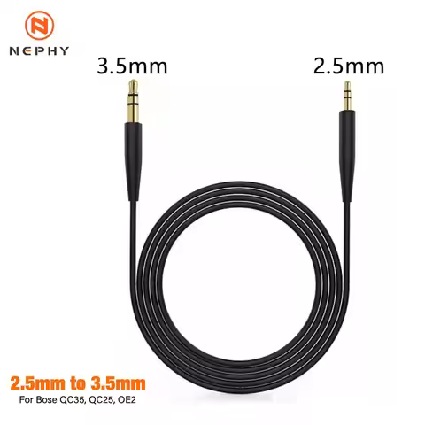 1.5m Long 3.5mm To 2.5mm HIFI Audio Cable For Bose QC35 QC45 NC700 AKG Y50 K545 JBL E45BT Headphones