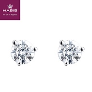 HABIB Diamond Earring in 750/18K White Gold 456431120-0.10